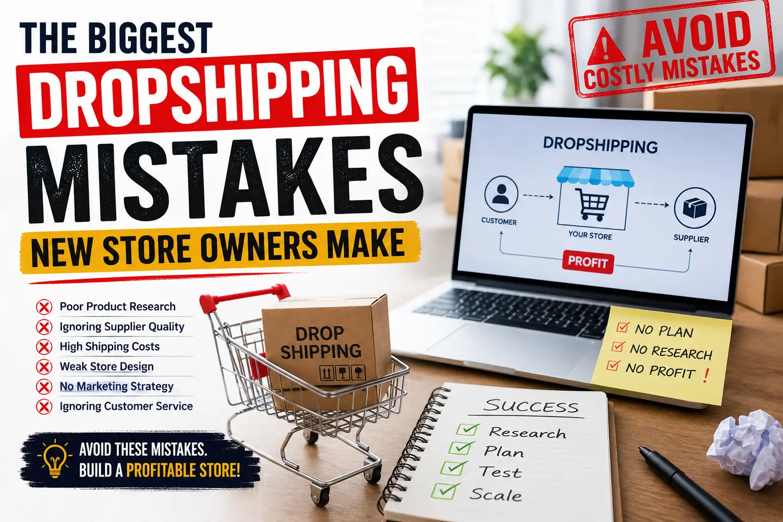 The Biggest Dropshipping Mistakes New Store Owners Make