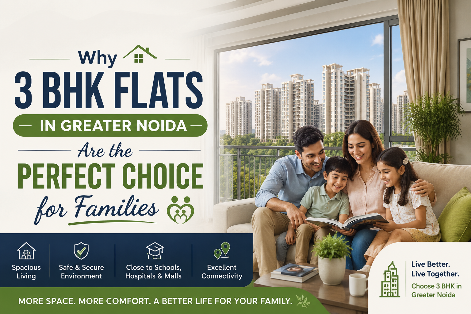 Why 3 BHK Flats in Greater Noida .