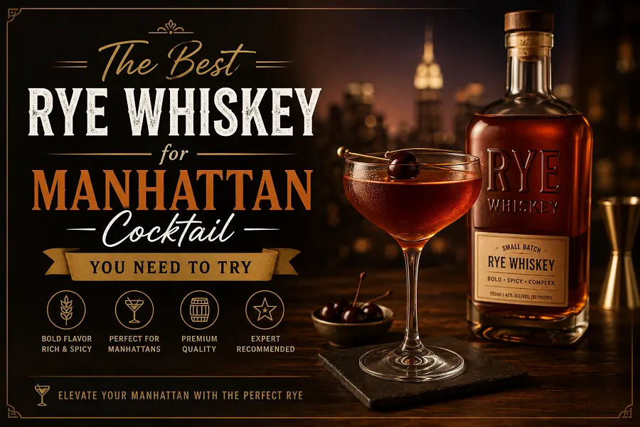 best rye whiskey for manhattan cocktail